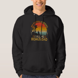 Mens Vintage My Fishing Buddies Call Bonus Dad Fat Hoodie