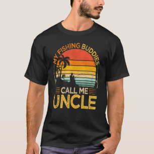 Mens Vintage My Fishing Buddies Call Uncle Fishing T-Shirt