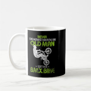 Mens Vintage Never Underestimate An Old Man With A Coffee Mug