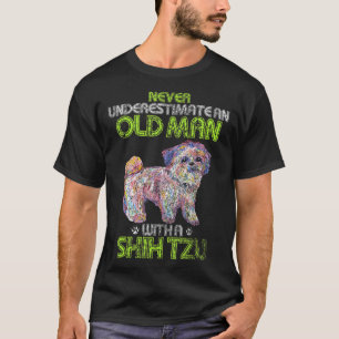 Mens Vintage Never Underestimate An Old Man With A T-Shirt
