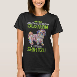 Mens Vintage Never Underestimate An Old Man With A T-Shirt