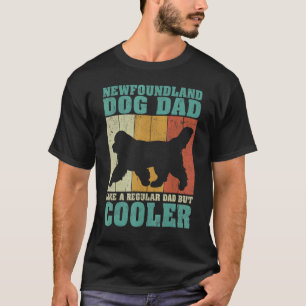 Mens Vintage Newfoundland Dog Dad Like A Regular D T-Shirt