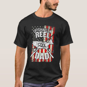 Mens Vintage Ofishally Reel Cool Dad Usa Flag Fish T-Shirt