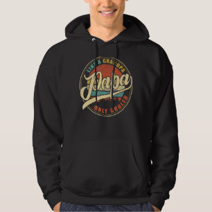 Mens Vintage Papa Like A Grandpa Only Cooler Dad F Hoodie