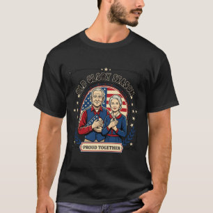 Mens vintage patriotic proud together design T-Shirt