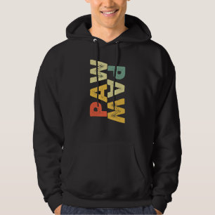 Mens Vintage Paw Paw  Father's Day  For Dad Daddy Hoodie
