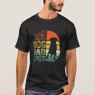Mens Vintage Pug Best Dog Dad Ever Father's Day T-Shirt
