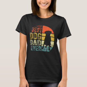 Mens Vintage Pug Best Dog Dad Ever Father's Day T-Shirt