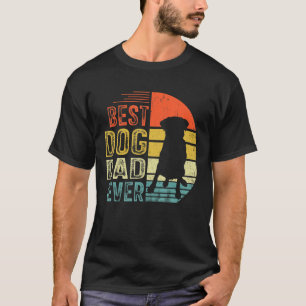Mens Vintage Pug Best Dog Dad Ever Father's Day T-Shirt