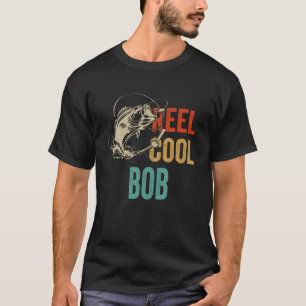 Mens Vintage Reel Cool Bob Funny Fathers Day T-Shirt