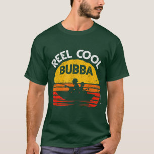 Mens Vintage Reel Cool Bubba Fish FishingFathers D T-Shirt