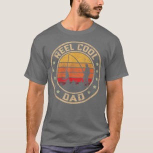 Mens Vintage Reel Cool Dad Fish Fishing Funny Fath T-Shirt