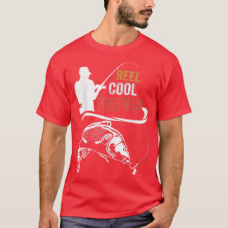 Mens Vintage Reel Cool Father In Law s Fisherman F T-Shirt