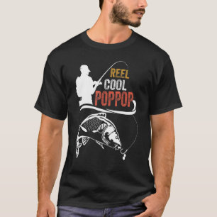 Mens Vintage Reel Cool Poppop Fisherman Poppop Fi T-Shirt