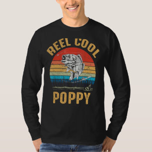 Mens Vintage Reel Cool Poppy Fish Fishing Shirt Fa