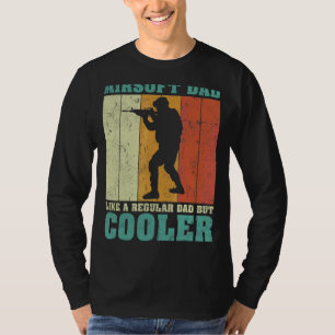 Mens Vintage Retro Airsoft Dad Like A Regular Dad T-Shirt