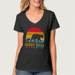 Mens Vintage Retro Bear Animal Daddy Bear Father' T-Shirt