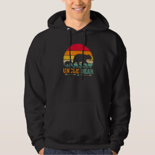 Mens Vintage Retro Bear Animal Uncle Bear Father' Hoodie