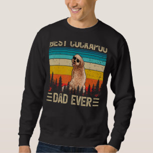 Mens Vintage Retro Best Cockapoo Dad Ever Father' Sweatshirt
