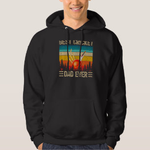 Mens  Vintage Retro Best Cricket Dad Ever Father's Hoodie