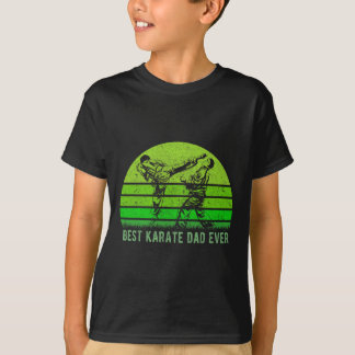 Mens Vintage Retro Best Karate Dad Ever Funny Dadf T-Shirt