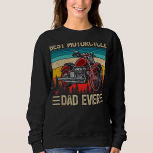 Mens Vintage Retro Best Motorcycle Dad Ever Fathe Sweatshirt