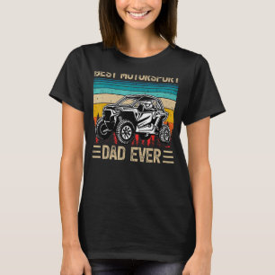 Mens Vintage Retro Best Motorsport Dad Ever Fathe T-Shirt