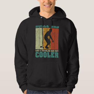 Mens Vintage Retro Bocce Dad Like A Regular Dad Fa Hoodie