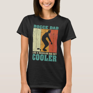 Mens Vintage Retro Bocce Dad Like A Regular Dad Fa T-Shirt