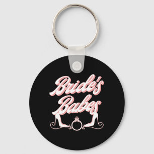 Mens Vintage Retro Brides Babes Bachelorette Party Key Ring