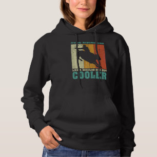 Mens Vintage Retro Bull Riding Dad Like A Regular Hoodie