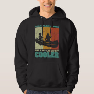 Mens Vintage Retro Canoeing Dad Like A Regular Dad Hoodie