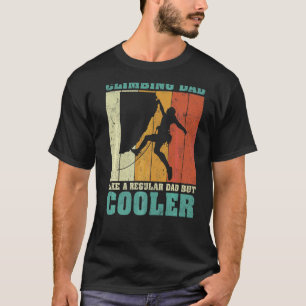 Mens Vintage Retro Climbing Dad Like A Regular Dad T-Shirt