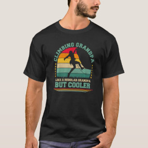 Mens Vintage Retro Climbing Grandpa Father's Day T-Shirt