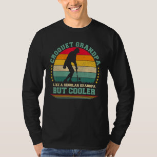 Mens Vintage Retro Croquet Grandpa Father's Day T-Shirt