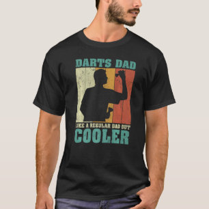 Mens Vintage Retro Darts Dad Like A Regular Dad Fa T-Shirt