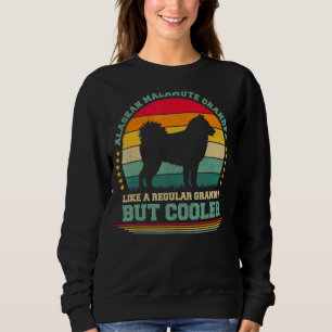 Mens Vintage Retro Dog Alaskan Malamute Grandpa F Sweatshirt