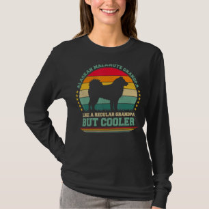 Mens Vintage Retro Dog Alaskan Malamute Grandpa F T-Shirt