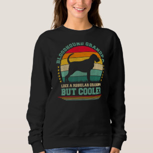 Mens Vintage Retro Dog Bloodhound Grandpa Father' Sweatshirt