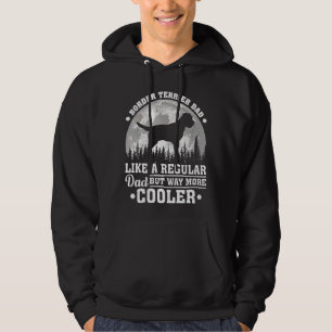 Mens Vintage Retro Dog  Border Terrier Dad Father' Hoodie