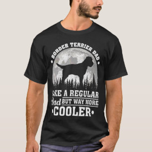 Mens Vintage Retro Dog Border Terrier Dad Father' T-Shirt