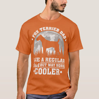 Mens Vintage Retro Dog Funny Fo Terrier Dad Father T-Shirt
