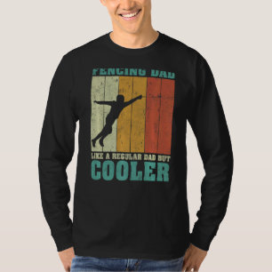 Mens Vintage Retro Fencing Dad Like A Regular Dad T-Shirt