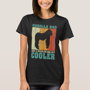 Mens Vintage Retro Gorilla Dad Like A Regular Dad  T-Shirt