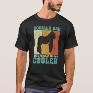 Mens Vintage Retro Gorilla Dad Like A Regular Dad T-Shirt