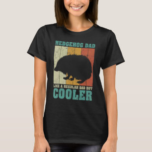 Mens Vintage Retro Hedgehog Dad Like A Regular Dad T-Shirt