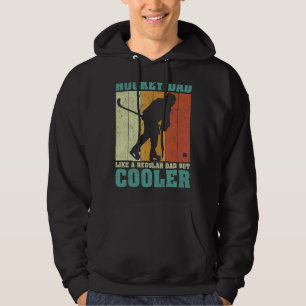 Mens Vintage Retro Hockey Dad Like A Regular Dad F Hoodie