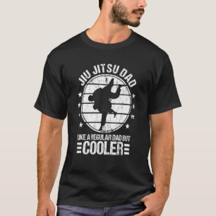 Mens Vintage Retro Jiu Jitsu Dad Cooler Bjj Father T-Shirt