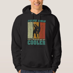 Mens Vintage Retro Judo Dad Like A Regular Dad Fat Hoodie