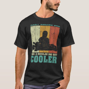Mens Vintage Retro Kart Racing Dad Like A Regular  T-Shirt